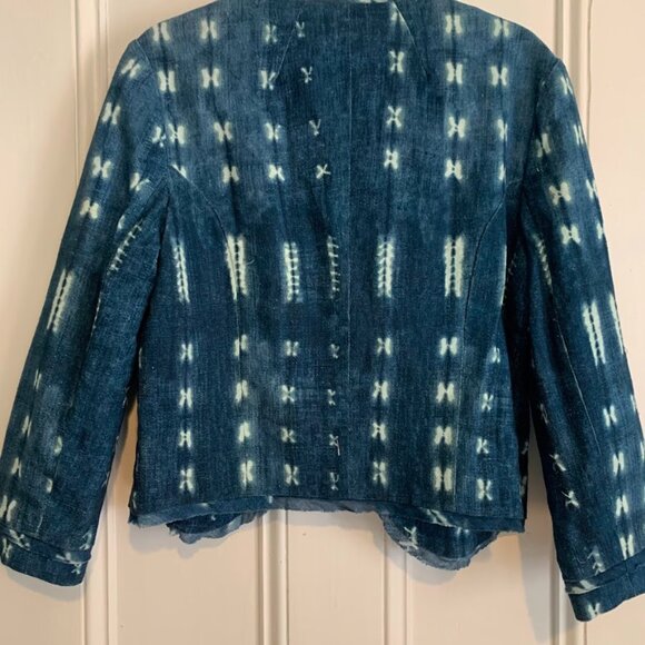 Lil Anthropologie Indigo dyed cotton jacket - Size Small - Picture 2 of 7